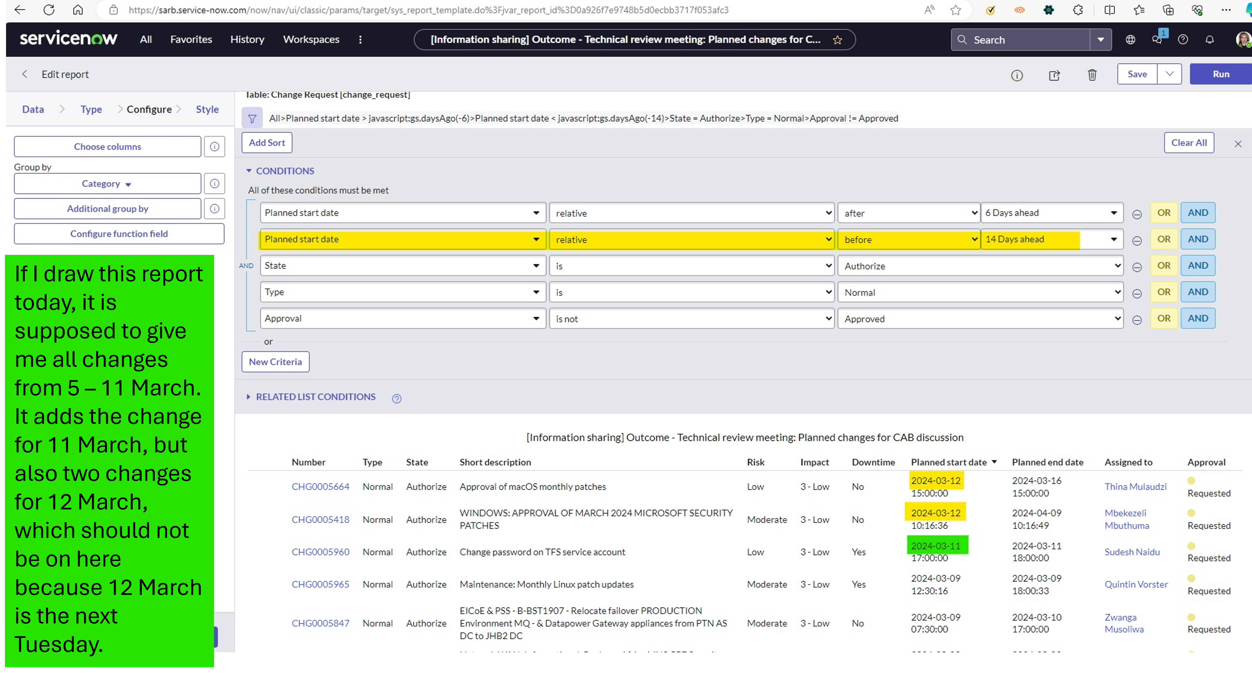 Relative field not working as expected - ServiceNow Community