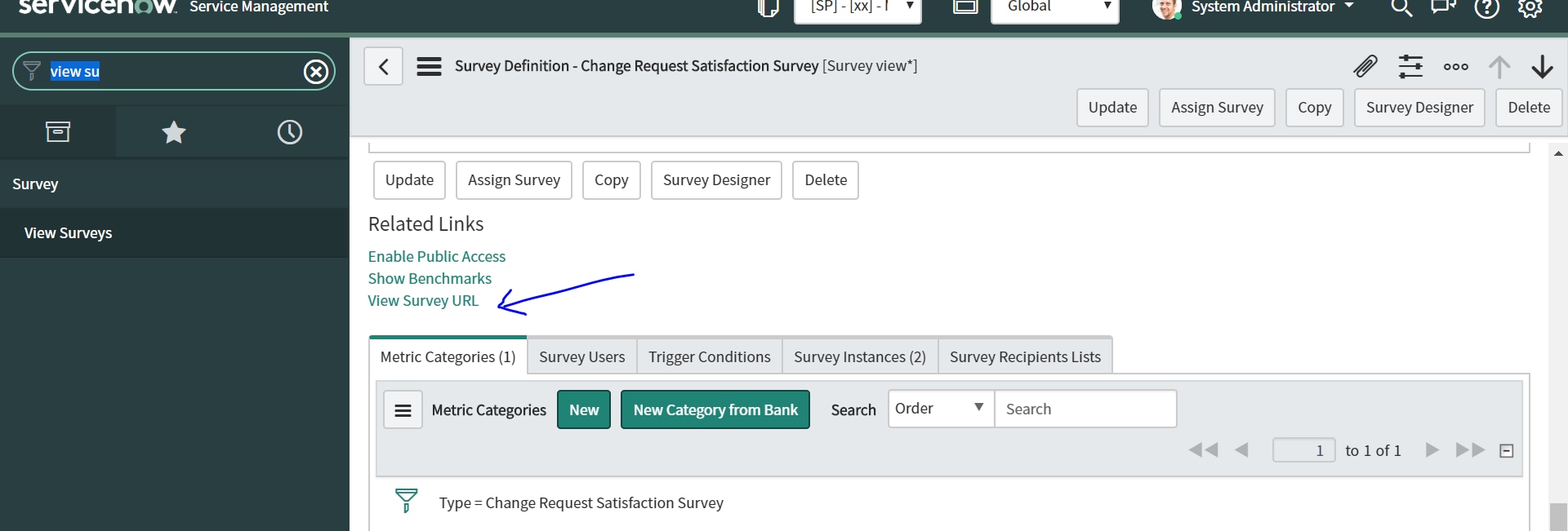 Solved: Creating and Testing survey - ServiceNow Community