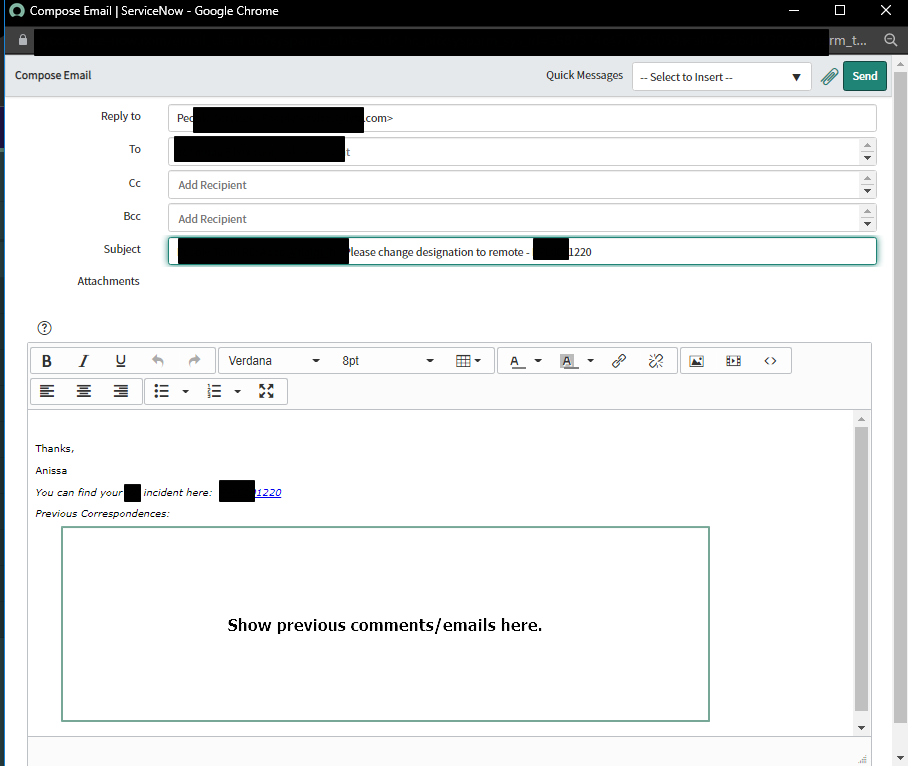 Email Client Template - Add ALL previous comments/... - ServiceNow ...