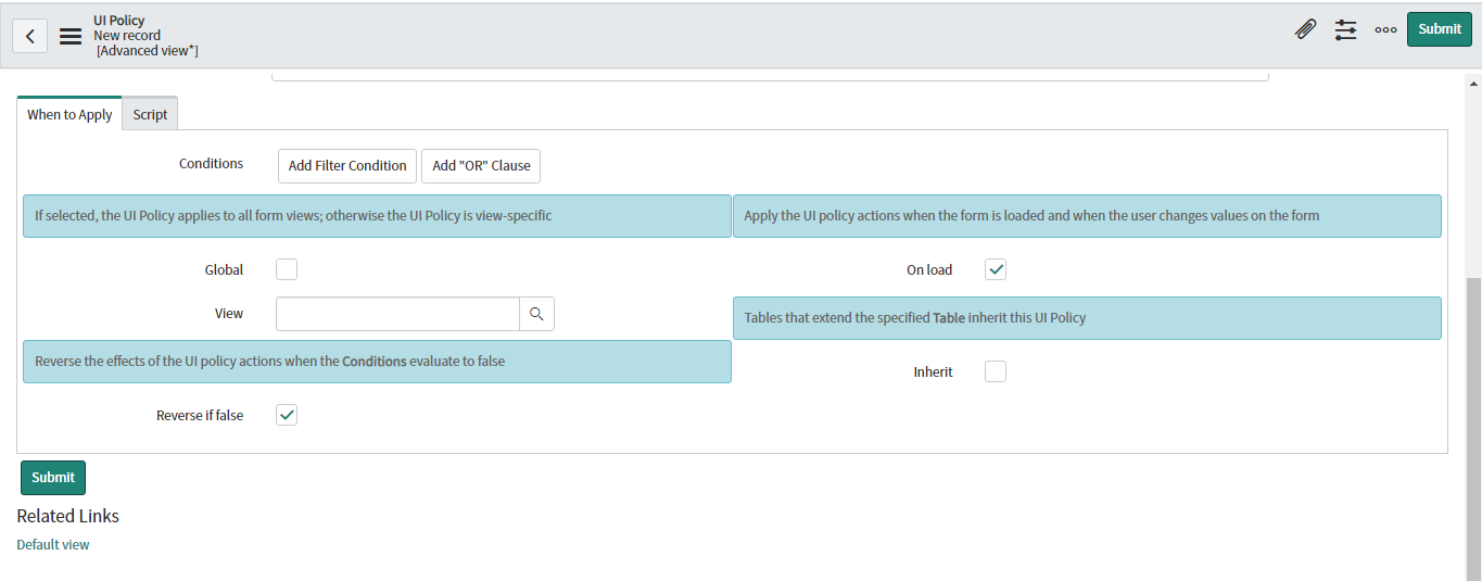 Solved: How to hide/show related lists based on the View - ServiceNow ...