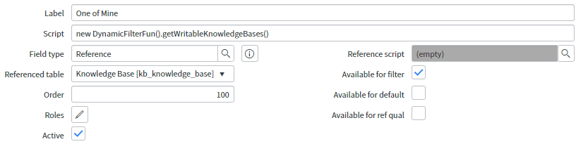 Dynamic Filter not working. Won't log or return m... - ServiceNow Community