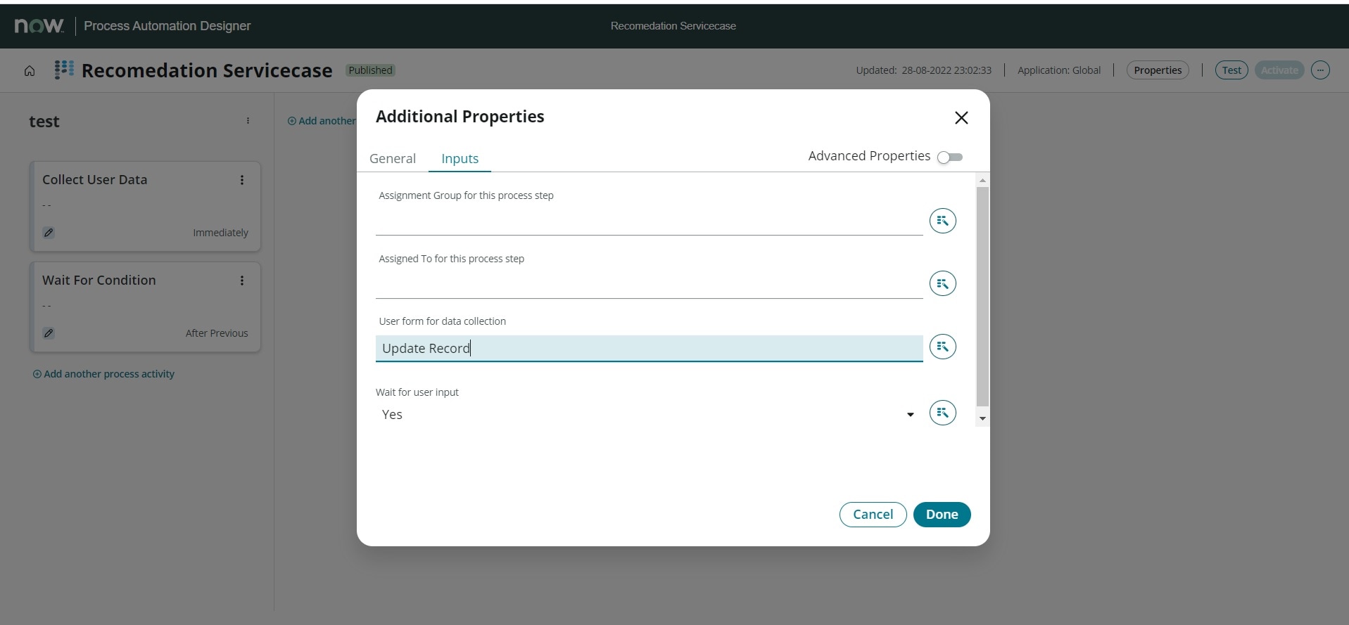How to COllect user data in Playbook - ServiceNow Community