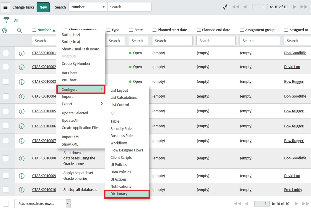 What is change_task table extended from? - ServiceNow Community