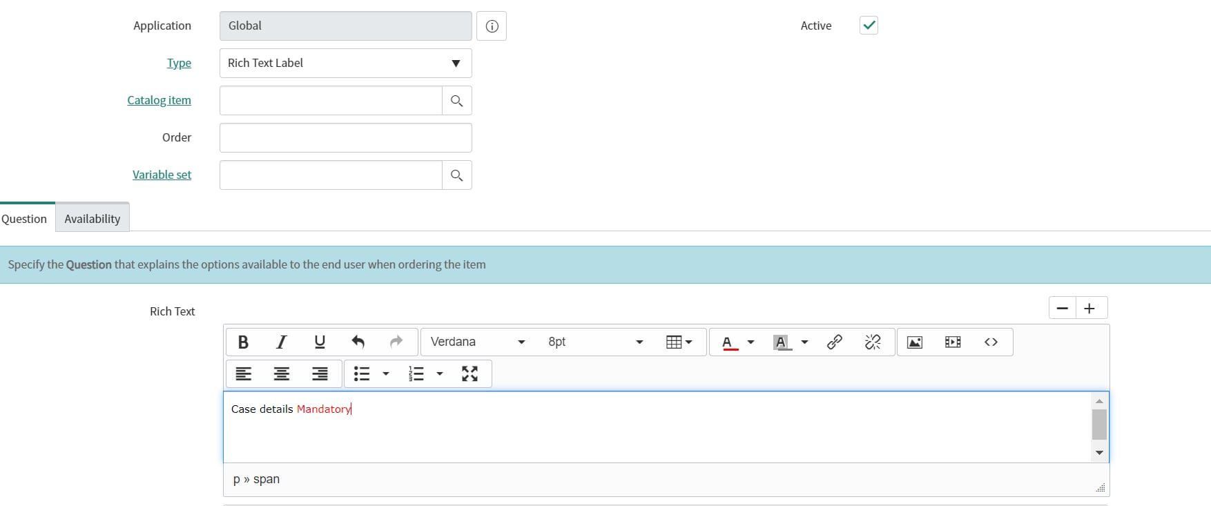 Solved: Change record producer variable name to red, varia ...