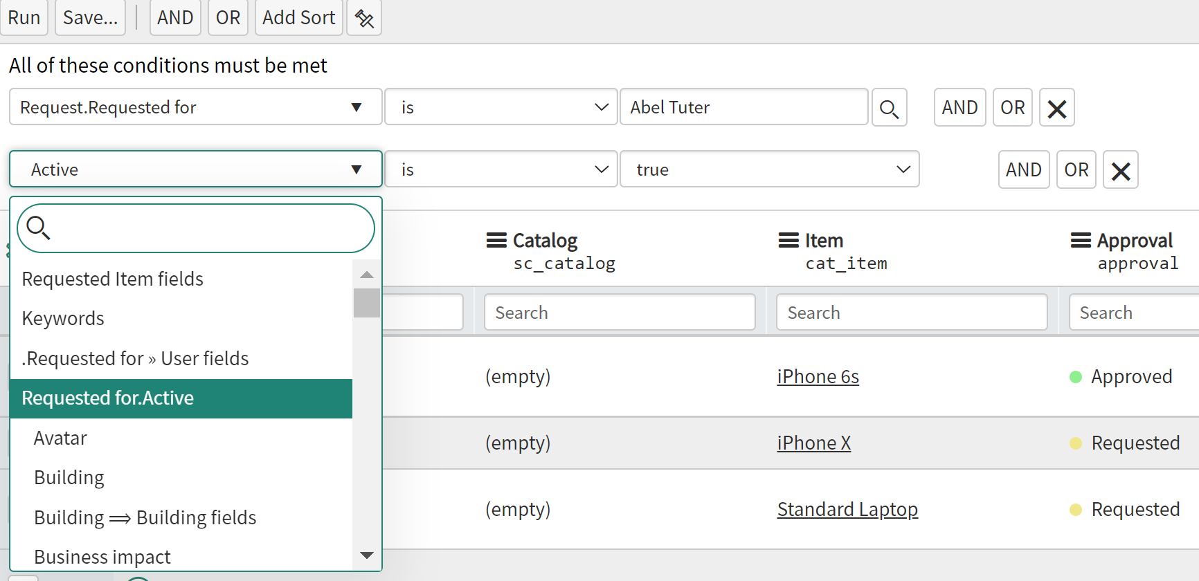 User Reference qualifier for Condition Builder - ServiceNow Community
