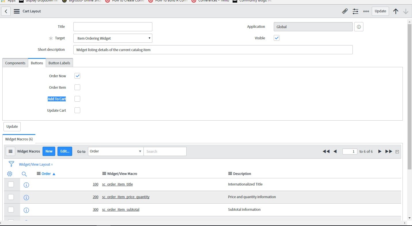 Servicenow Quick Update Button Solved: Re: How to remove