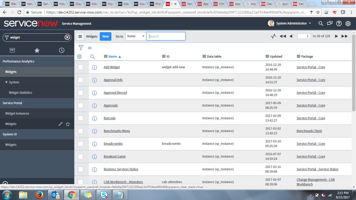 Solved: Service Portal renaming widget - ServiceNow Community