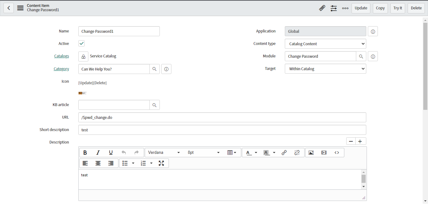 Service Portal- Content Item ICON - ServiceNow Community