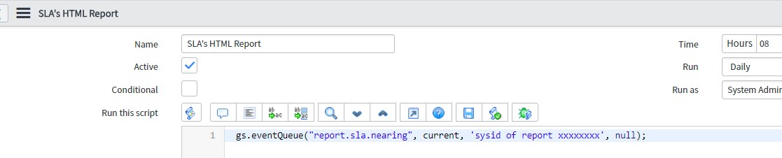 Sending Reports in the mail body - ServiceNow Community