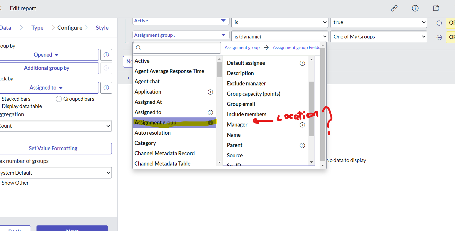 Solved: How to filter report by Assignment group.location ...