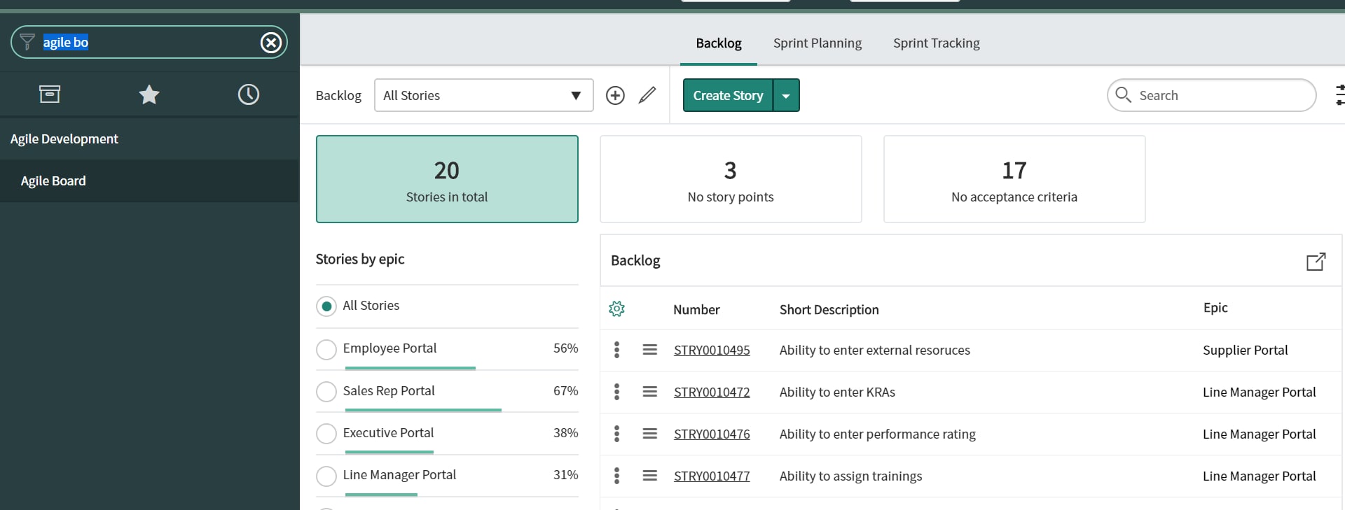 Reporting on EPICs, STORY & Scrum tasks - ServiceNow Community