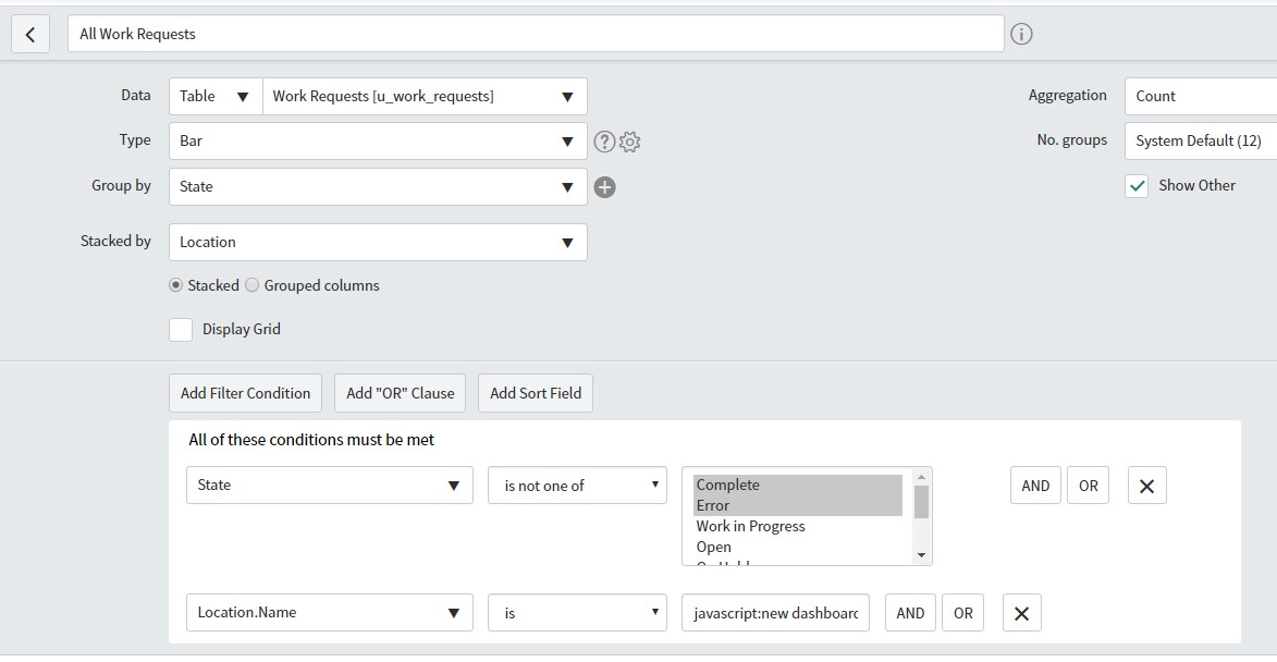 Modifying report dynamically on dashboard based on... - ServiceNow ...