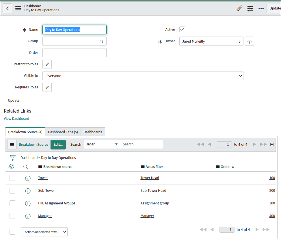 How to add additional overall Dashboard filtering? - ServiceNow Community