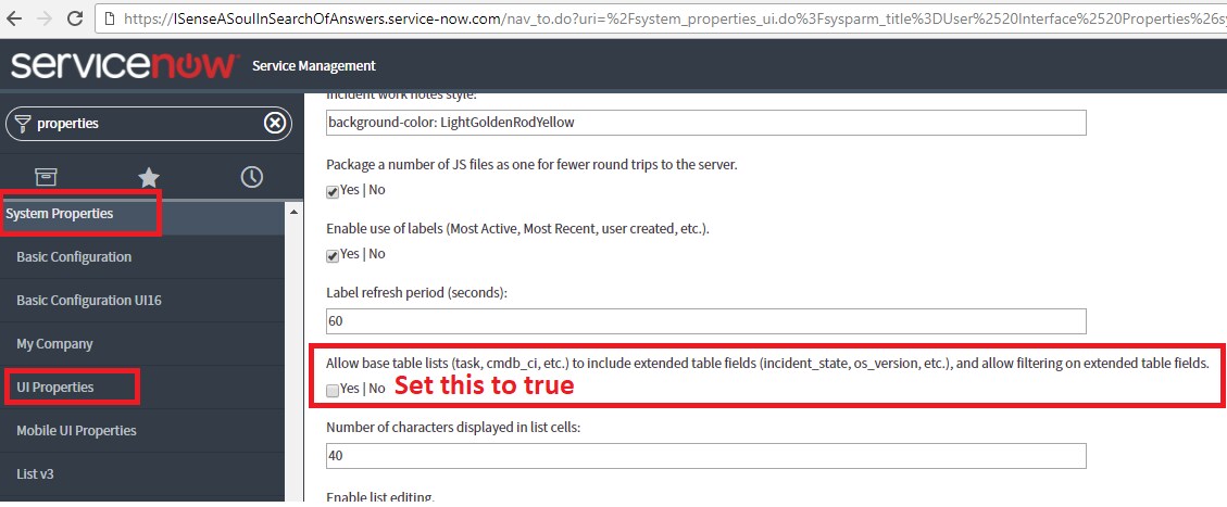 Solved: Re: How to get extended fields in reports column - ServiceNow ...