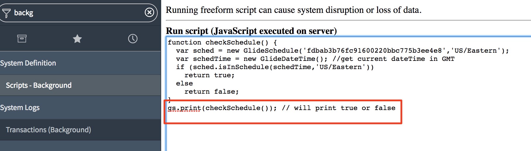 Servicenow Conditional Scriptwriter Solved: Scheduled Data Collection Failing Conditional Scri ...