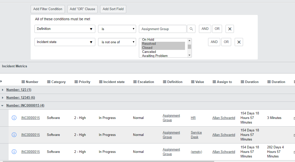 How to pull the time when the incident was assigne... - ServiceNow ...