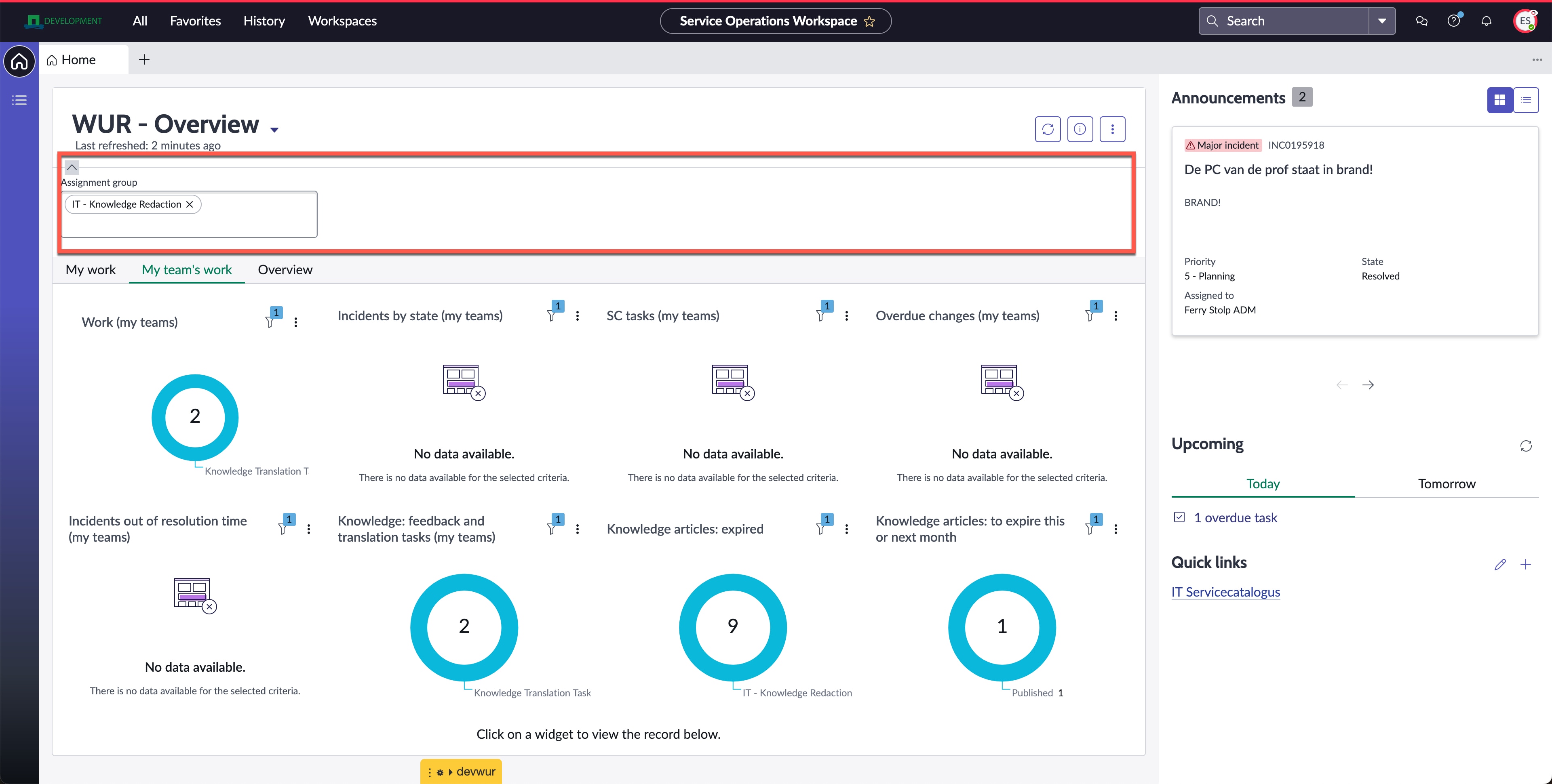 Servicenow Queue Dashboard How can we show a Platform Analytics dashboard wit... - ServiceNow ...