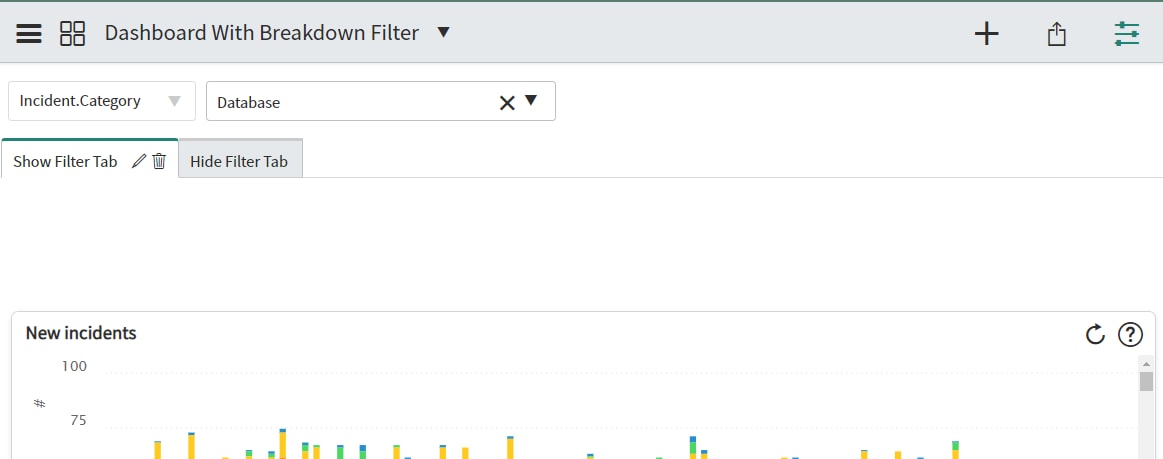 How to Hide/Show Dashboard Breakdown Filter for Sp... - ServiceNow ...