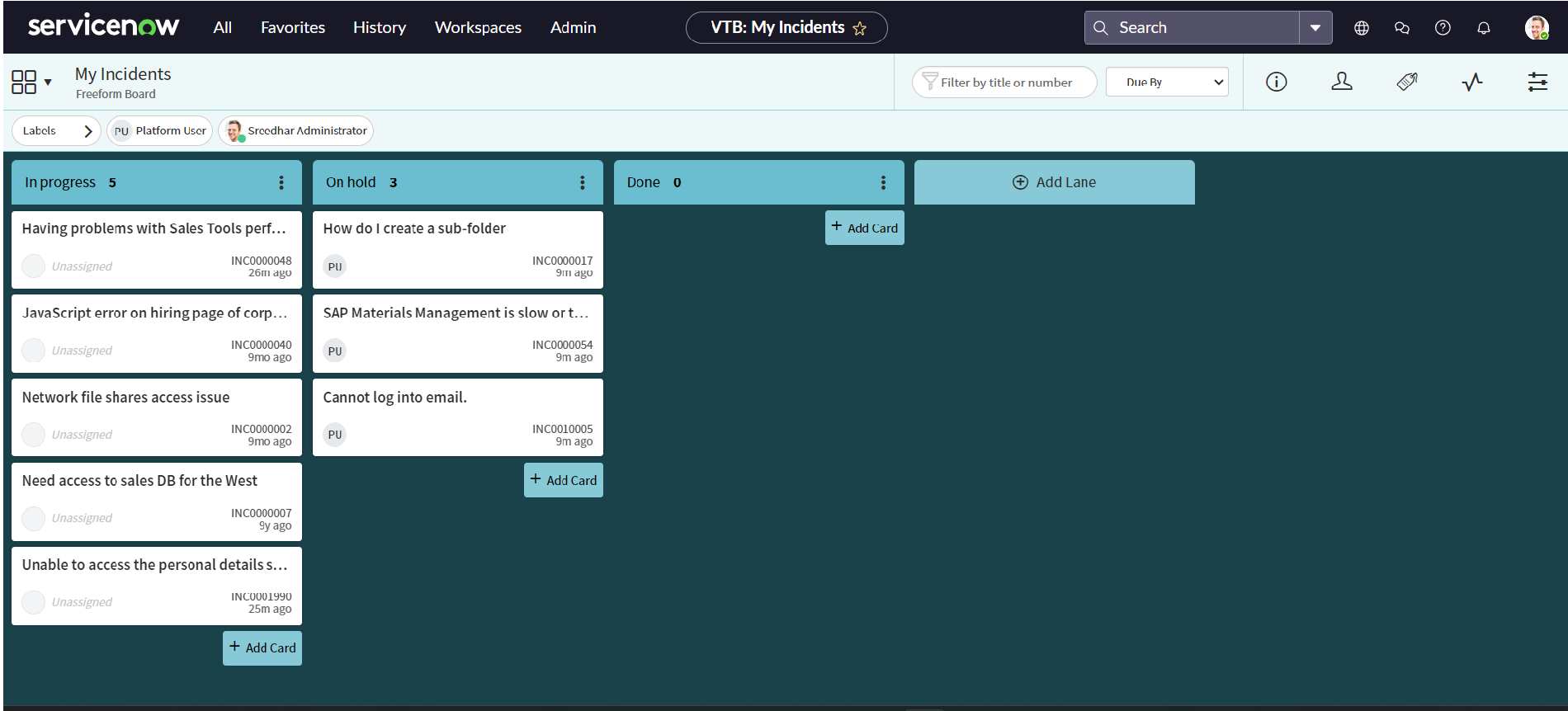 Task 4 saying ''Were you able to add the 7 'In Pro... - ServiceNow ...
