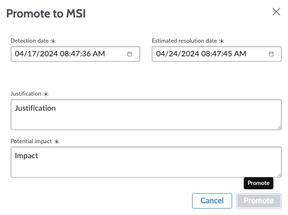 Servicenow Code Promotion Solved: Major Security Incident Promotion Grayed Out ? - ServiceNow ...