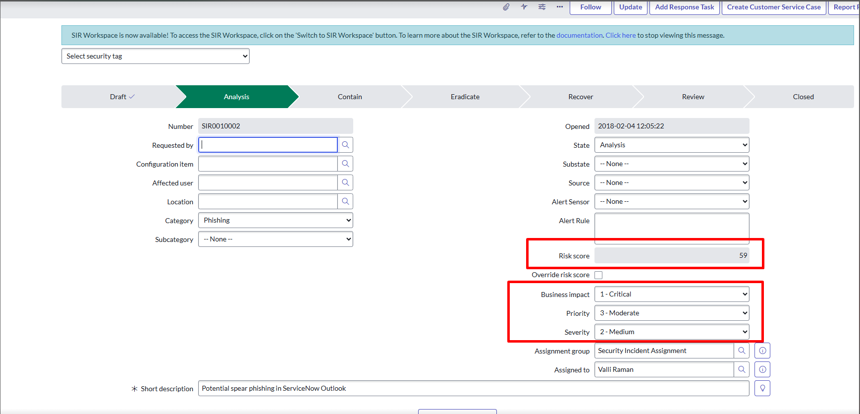 Servicenow Risk Management Table Solved: Risk Score Configuration in security incident - Page 2 ...