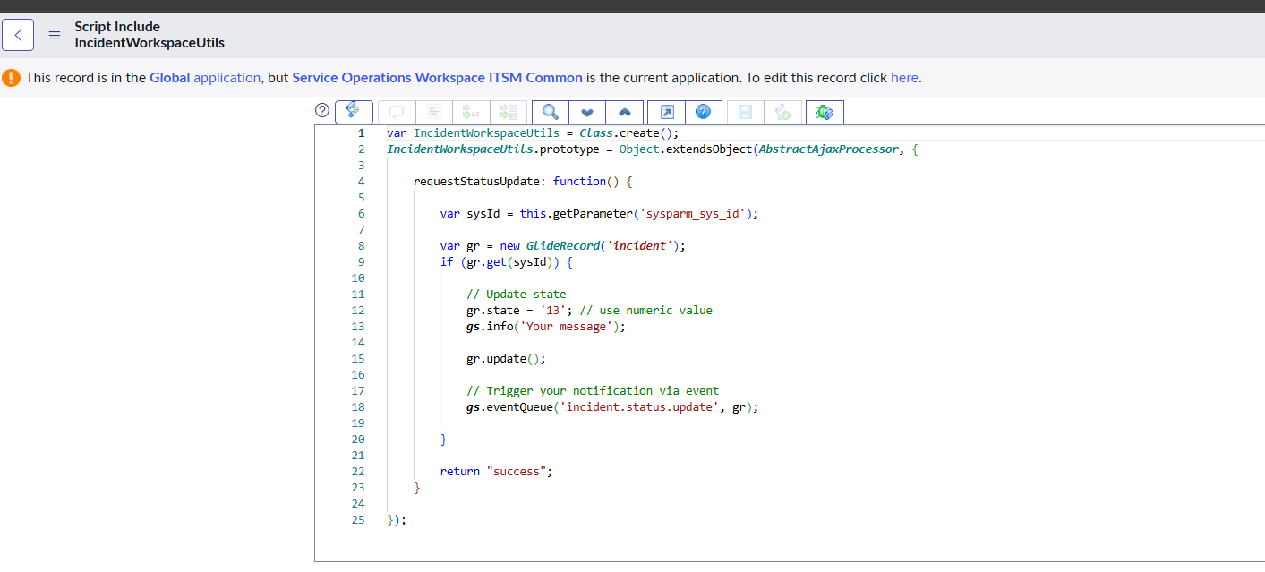 How to send a email using Workspace client script ... - ServiceNow ...