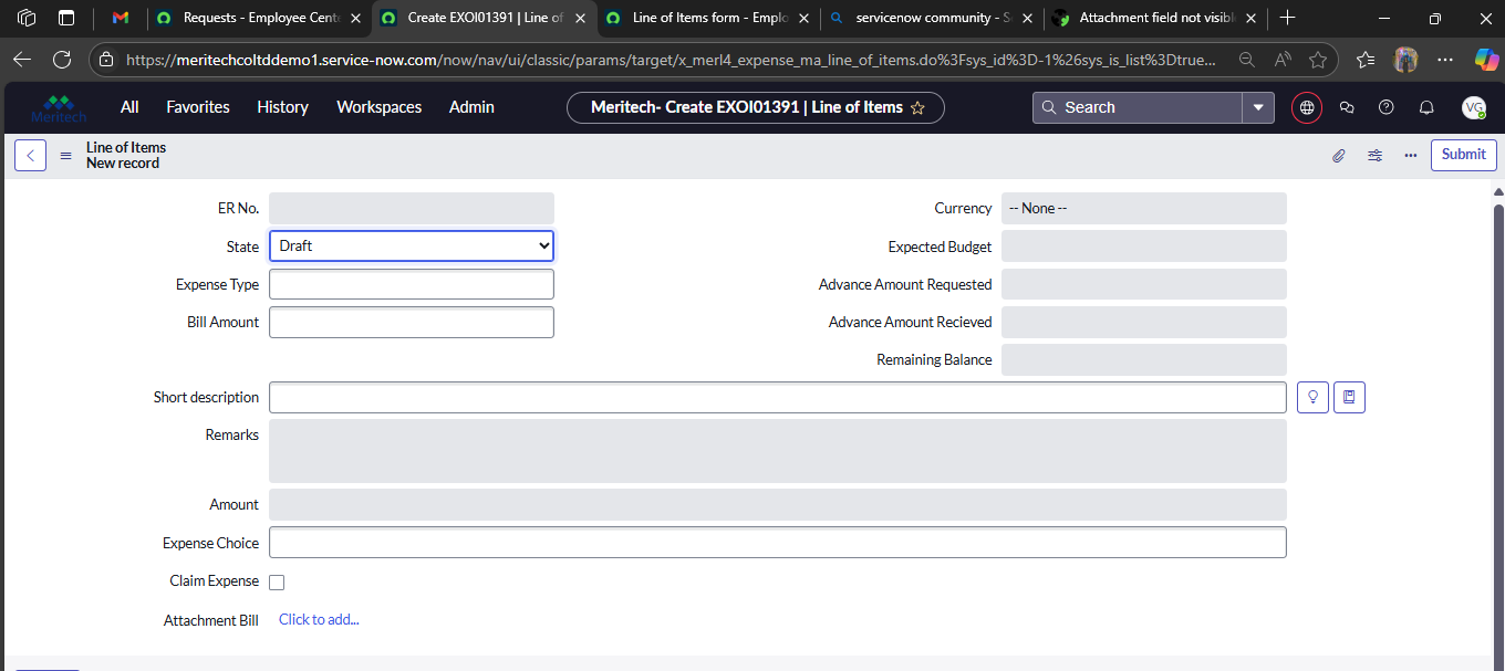 Attachment field not visible on ESC portal form - ServiceNow Community