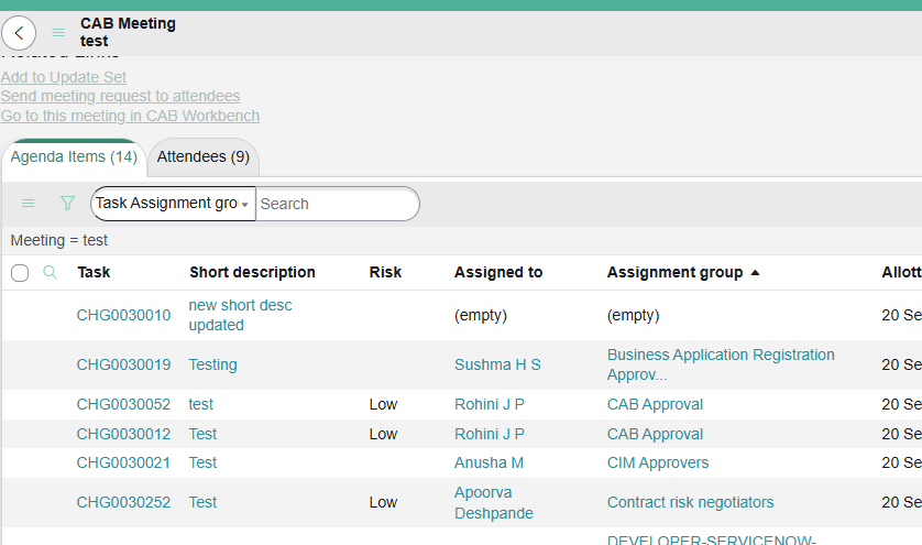I want to add assignment group members to attendee... - ServiceNow ...