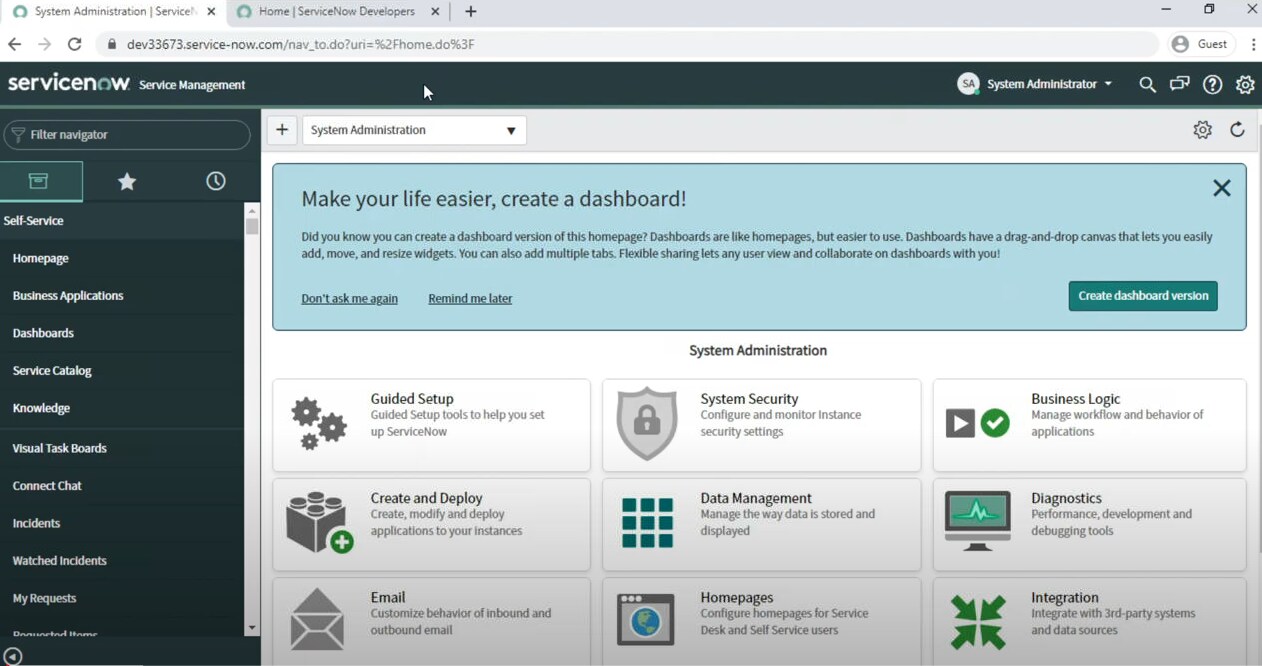 Service Now Service Management Different Homepage ServiceNow Community