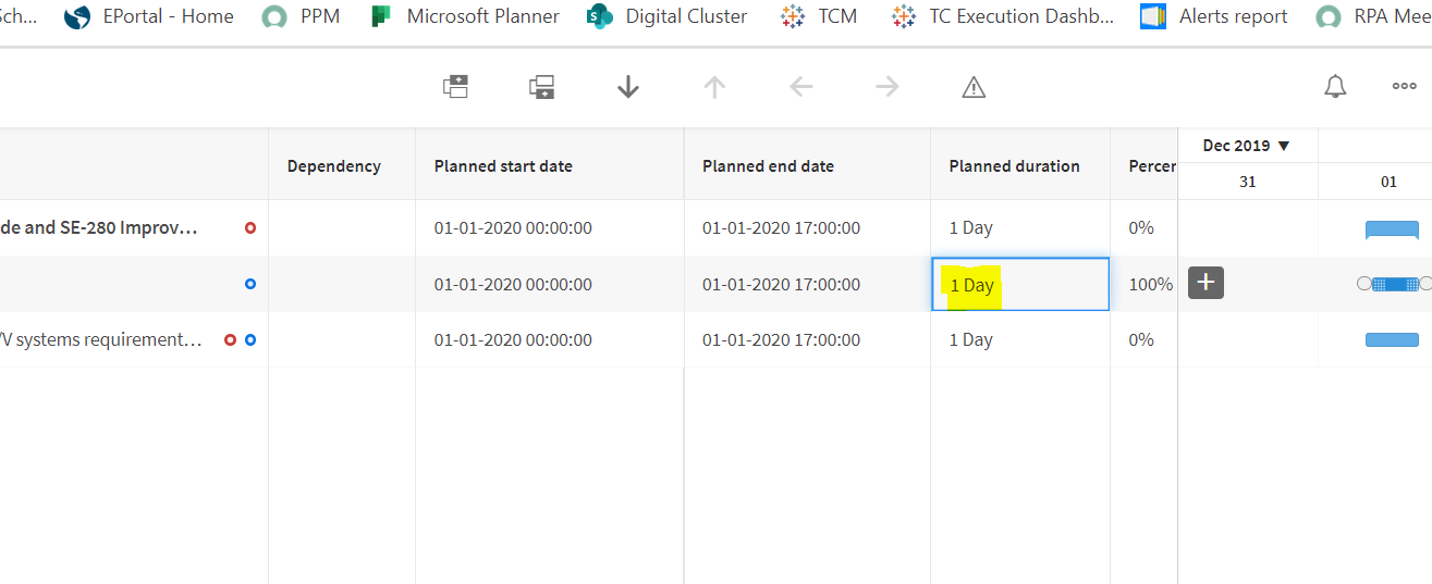Is it possible to modify the settings on the plann... - ServiceNow ...