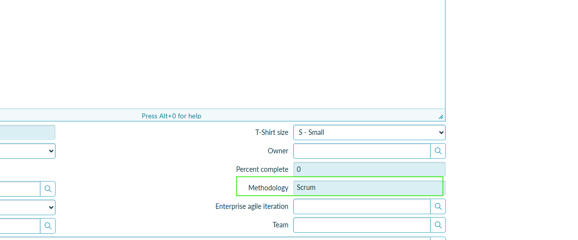 Default Methodology in sn_align_core_scrum_epic De... - ServiceNow ...