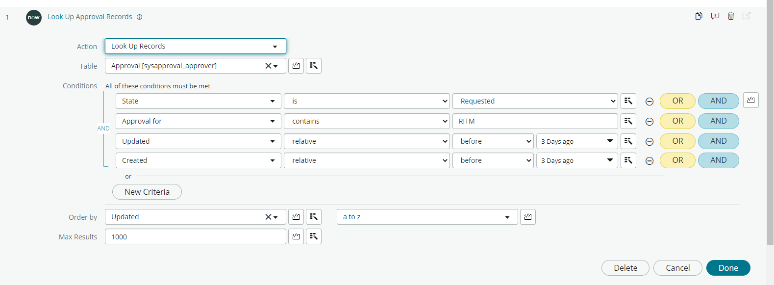 Solved: how to set auto reminders for RITM approval using ... - Page 2 ...