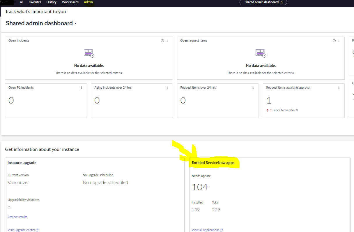 Entitled ServiceNow App - Management - ServiceNow Community