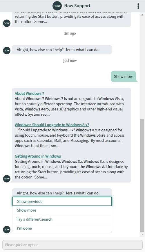 Servicenow Chatbot Faq Fix: Virtual Agent topic Search Knowledge Base