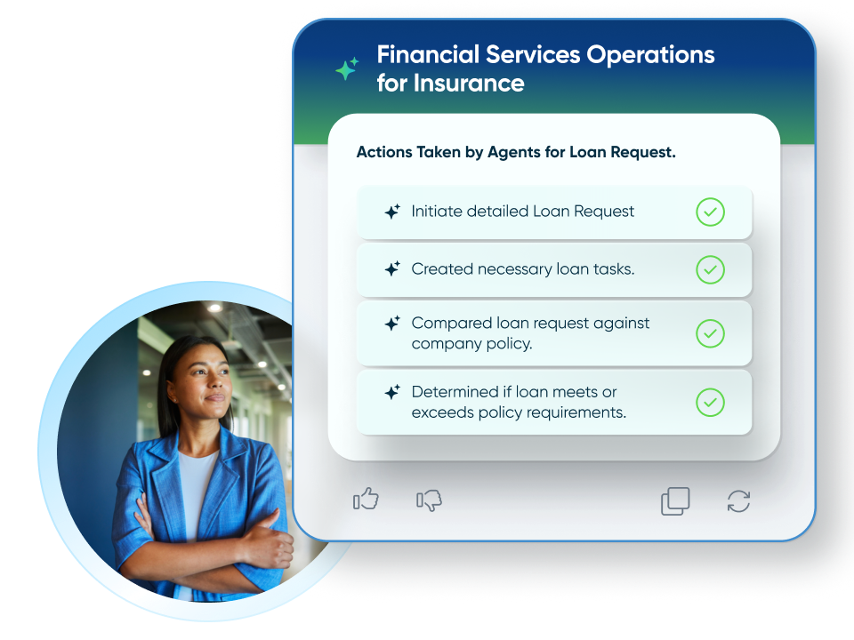 arc-feature/image Image Image  XS: spo-feature.xs.png SM-XXL: spo-feature.sm.png Image alt text  Interface showing AI agents completing supplier onboarding steps, including case retrieval, communication, and task creation.