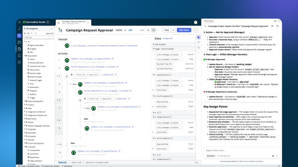 Screenshot of the ServiceNow App Engine Management Center dashboard showing the Custom Apps section.