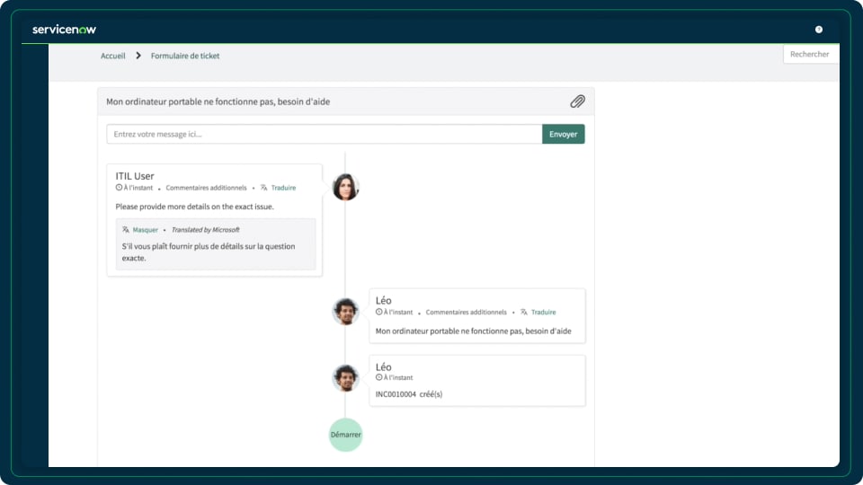 Dynamic Translation - Tradução da plataforma - ServiceNow