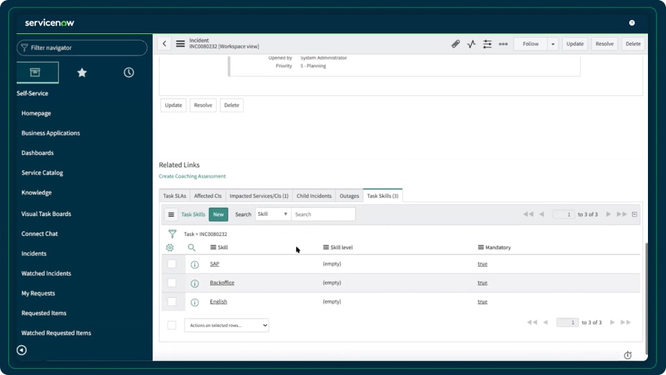 Dynamic Translation - Tradução da plataforma - ServiceNow
