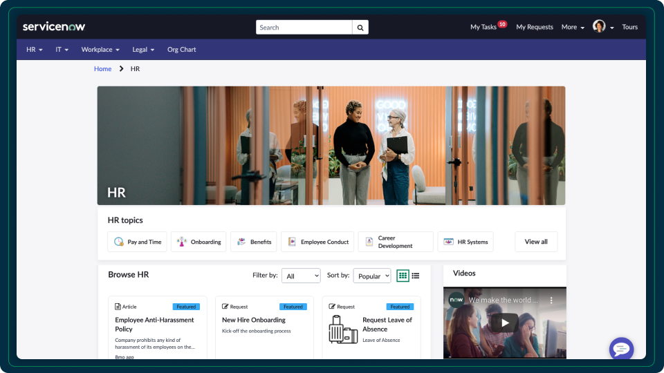 Service Portal – ServiceNow