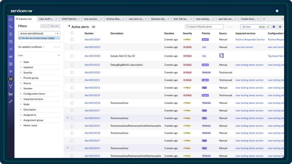 Respond faster with Service Reliability Management.