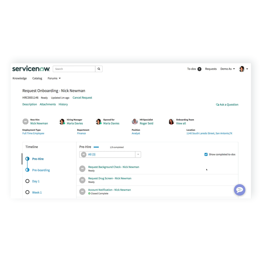 Enterprise Onboarding and Transitions ServiceNow