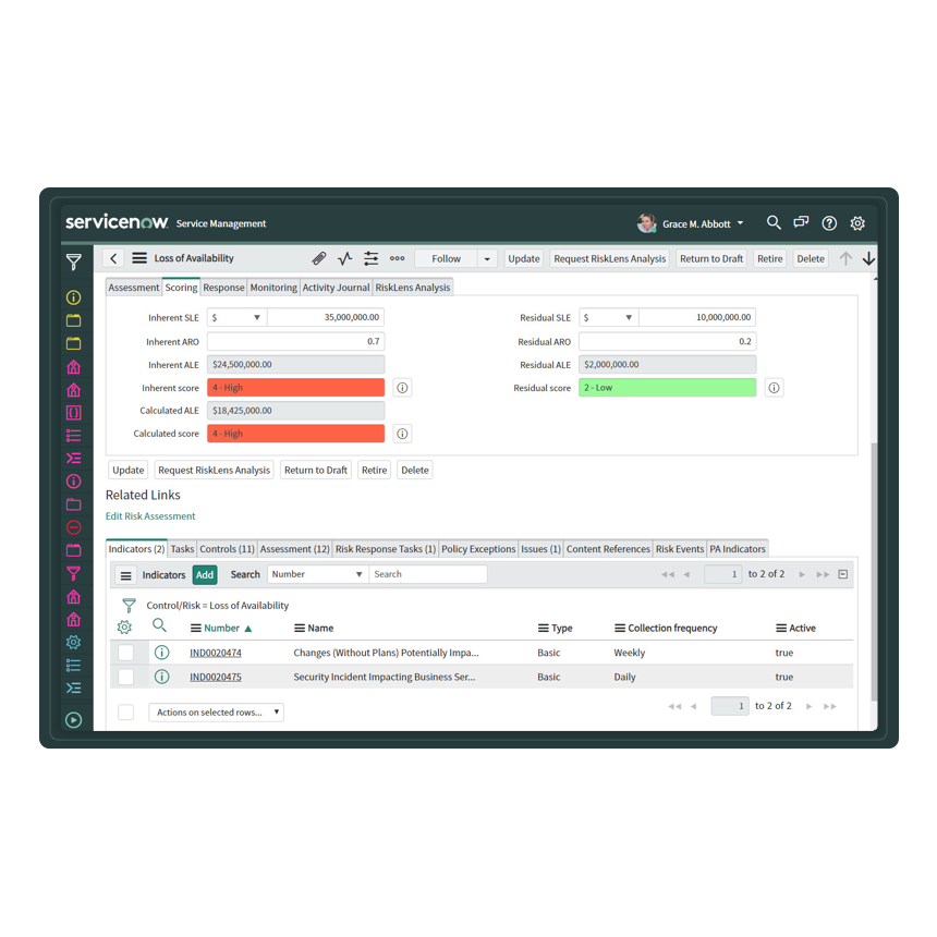 Risk Management GRC ServiceNow