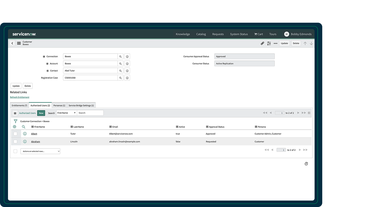 Service Bridge ServiceNow