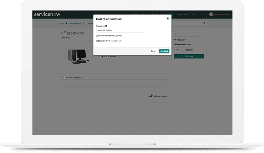 Service Catalog IT Service Catalog ServiceNow