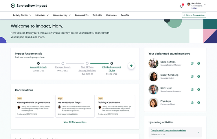 ServiceNow Impact helps customers increase their ServiceNow bench strength with an Impact squad.