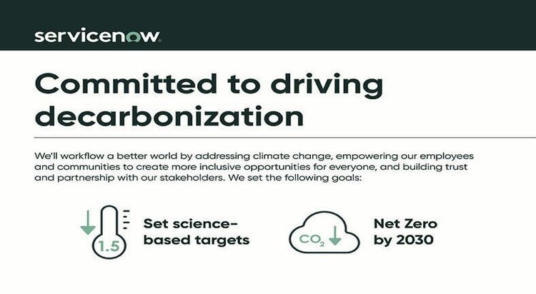 ServiceNow verpflichtet sich zur Klimaneutralität bis 2030
