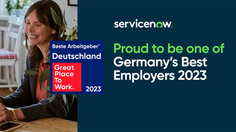 ServiceNow Deutschland erneut einer der besten Arbeitgeber in der ITK