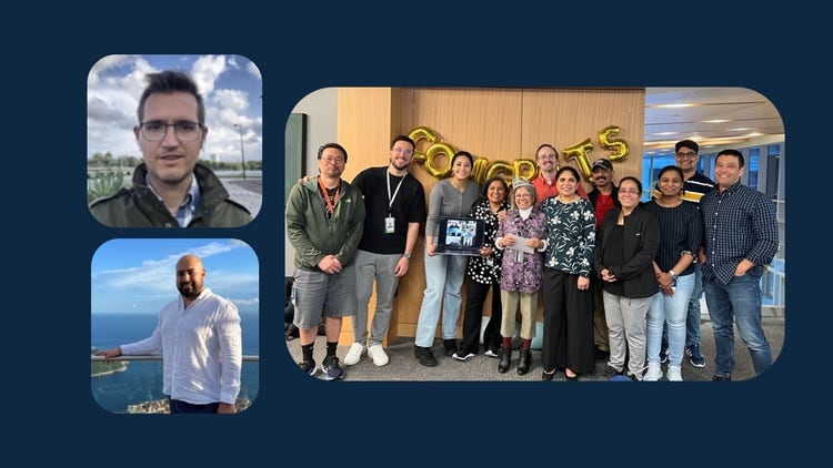 Collage der ServiceNow Mitarbeiter, die den Yokohama-Release ins Leben gerufen haben