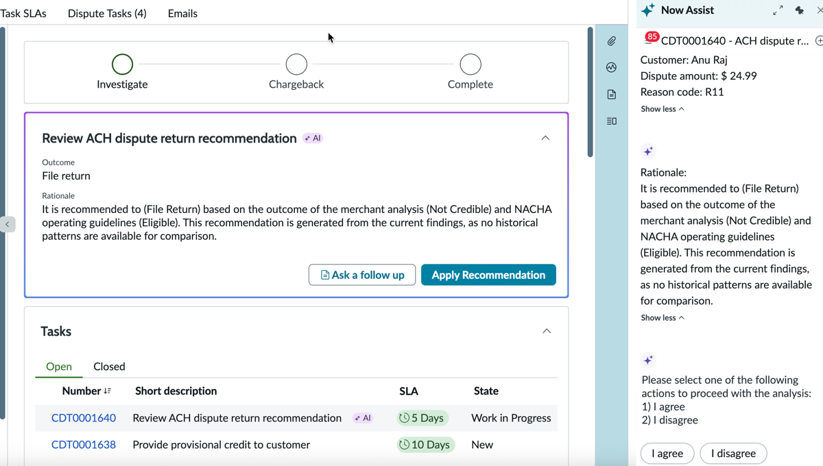 Recommendation AI agent