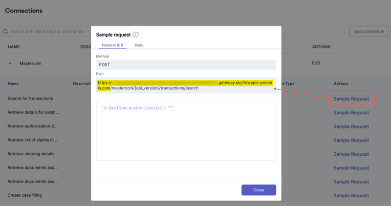 Image showing the location of the base URL.